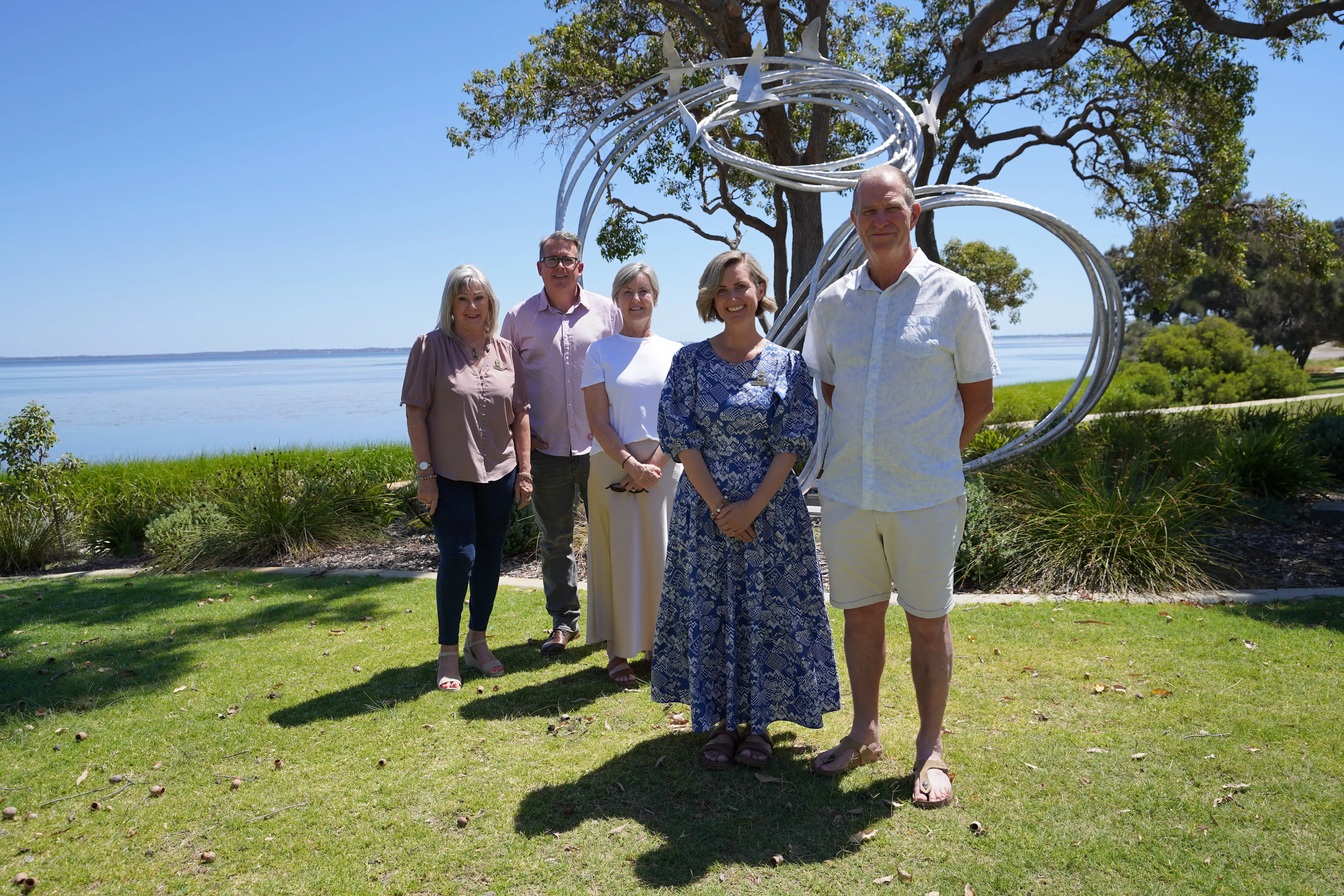 Mayor amber kearns at coodanup foreshore